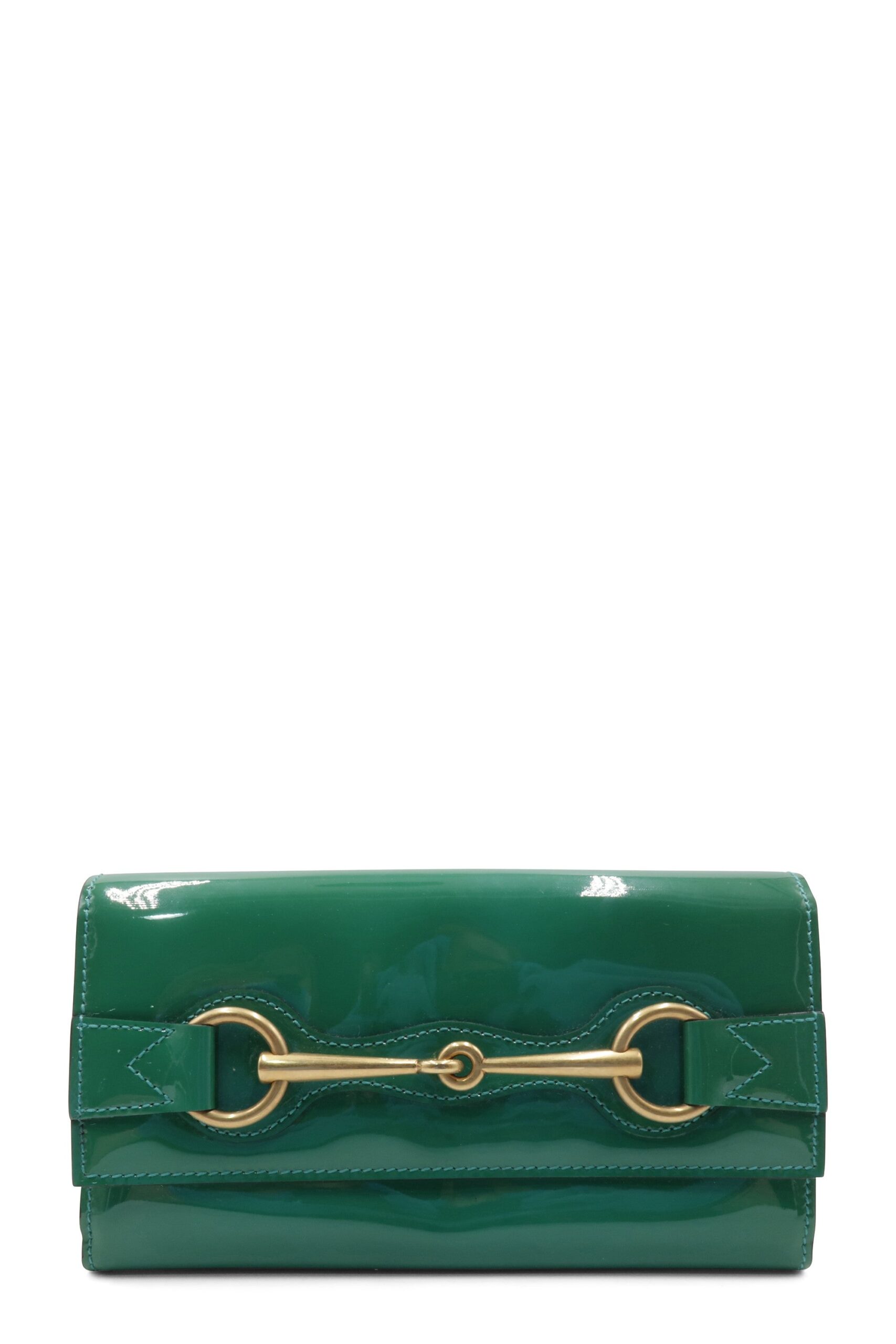 Pochette Bright Bit in vernice Verde
