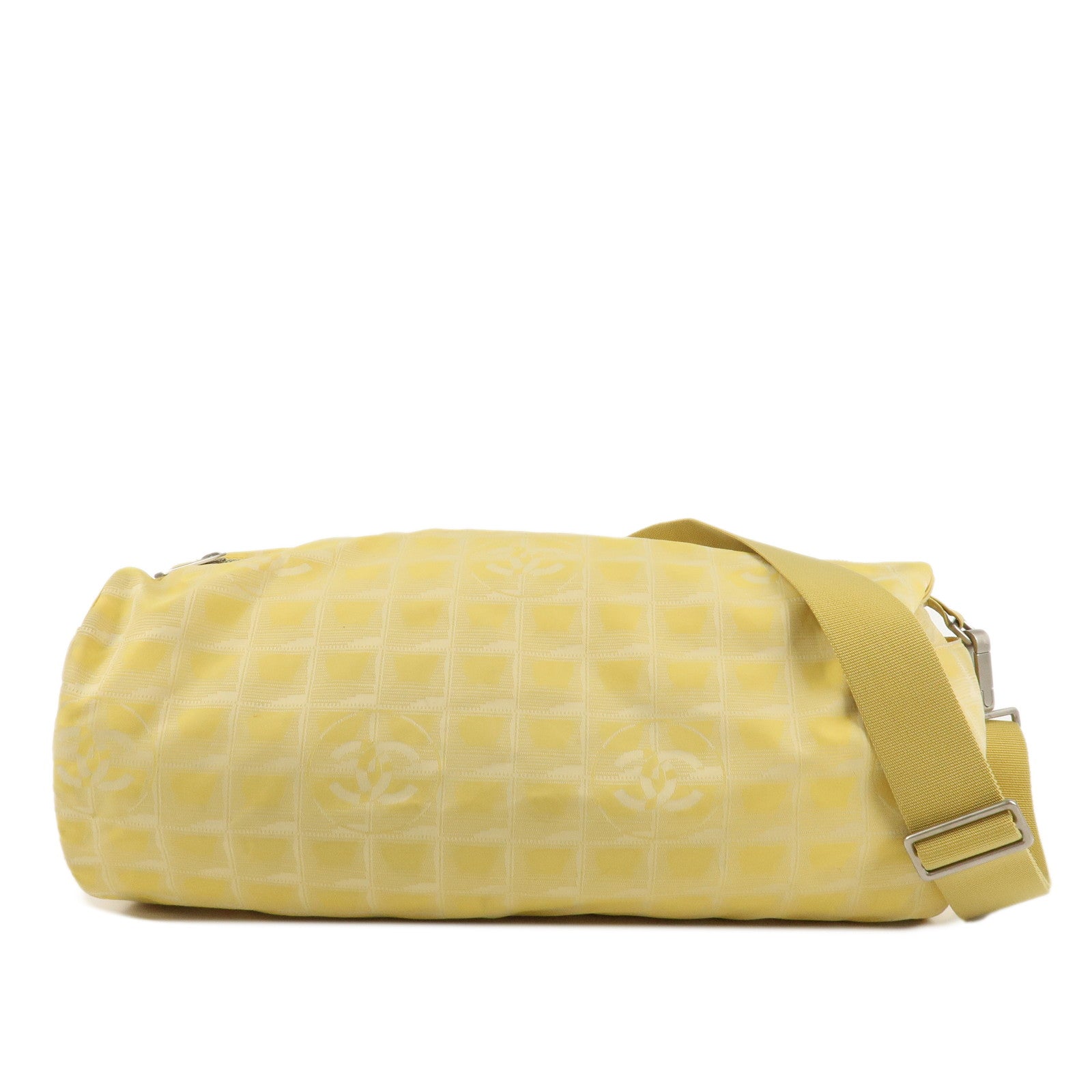 Chanel Borsa a mano elegante gialla in Pelle 2