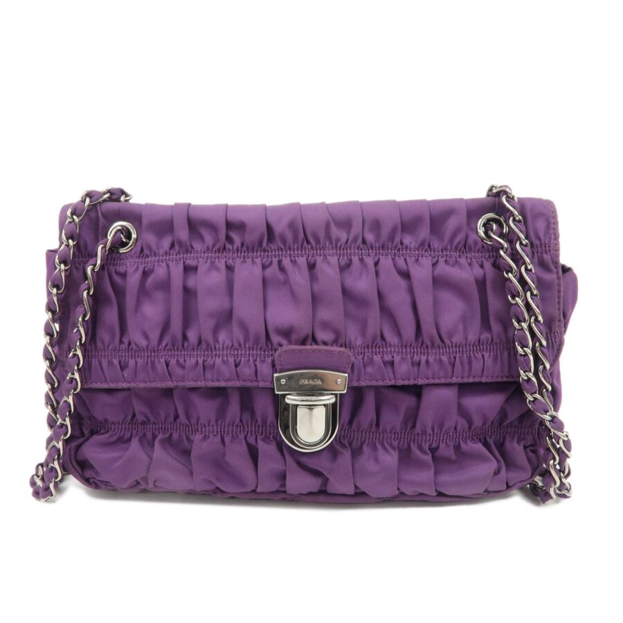 Prada Shoulder Bag purple – front view