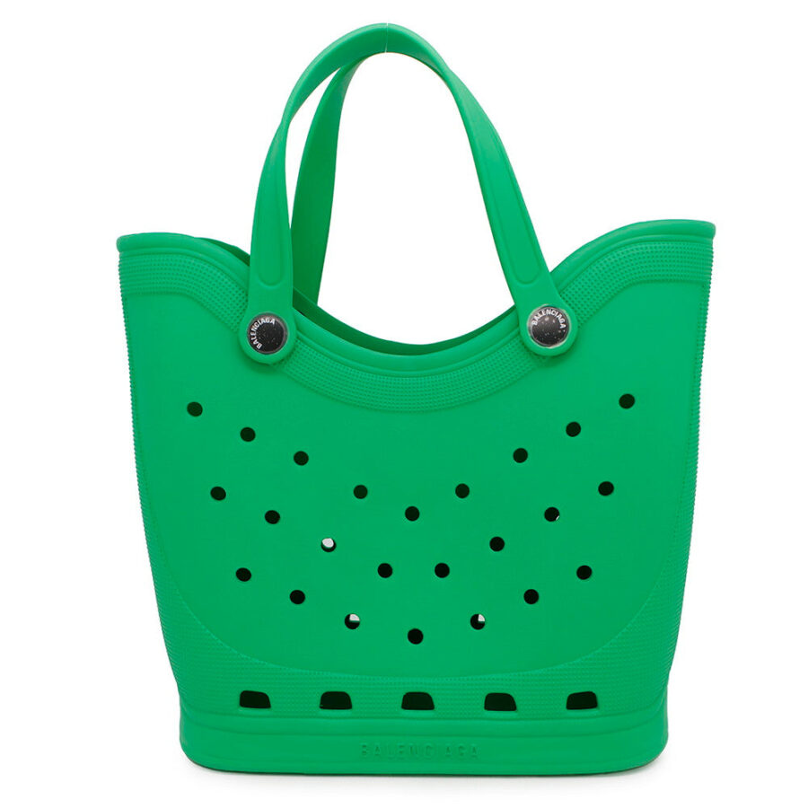 Balenciaga Tote green bag – front view