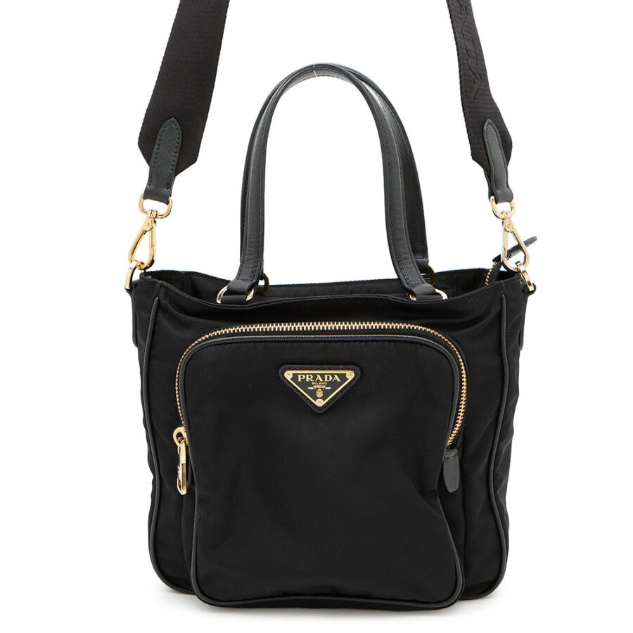 Prada handbag black – front view
