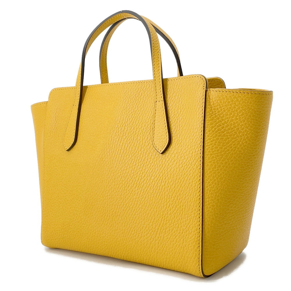 Gucci Children'S Swing Shopping bag Giallo/beige355640 Pelle