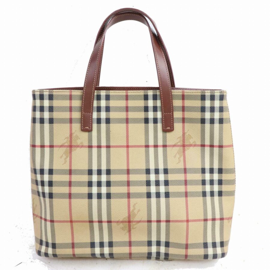 Burberry London Tote Bag Beige PVC (SHC1-15584) | Studio Nafay