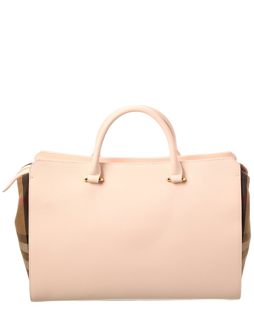 Burberry Banwell Medium Check Canvas & Leather Satchel - Immagine del prodotto 2