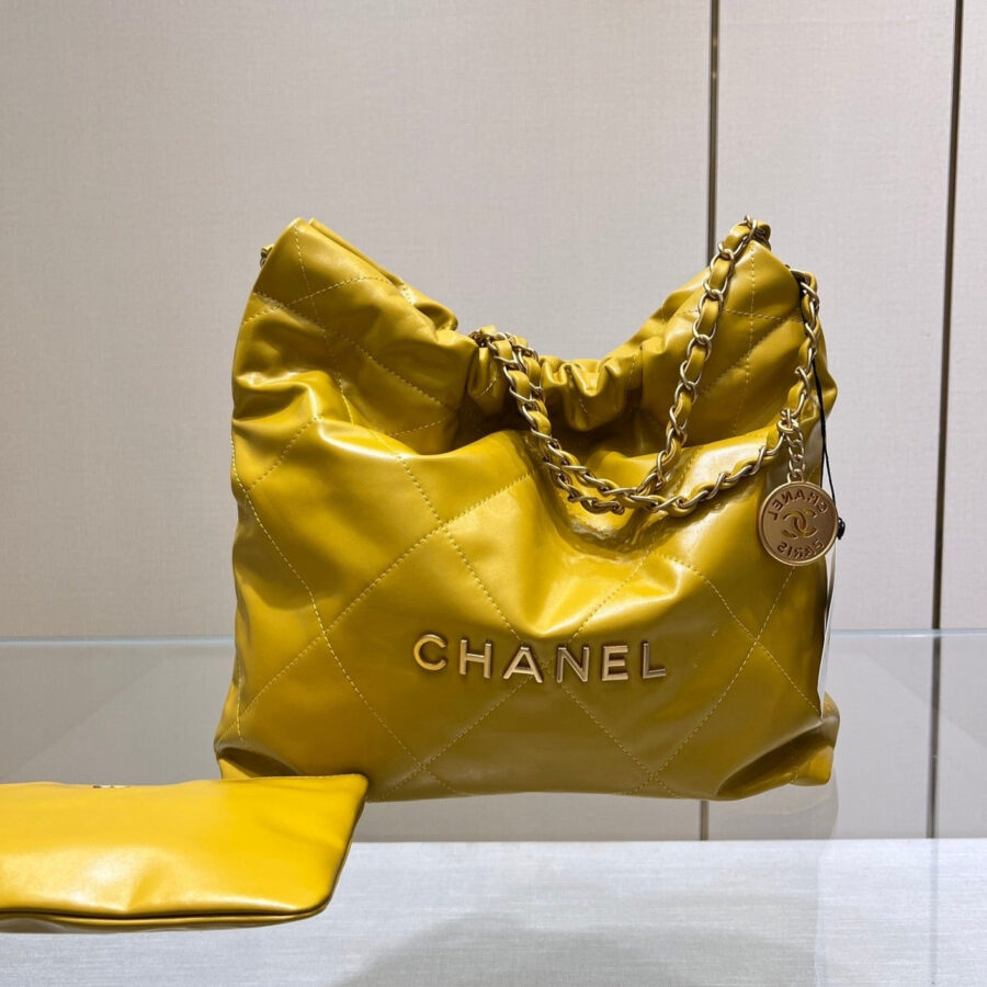Designer Hobo gold bag – front view
