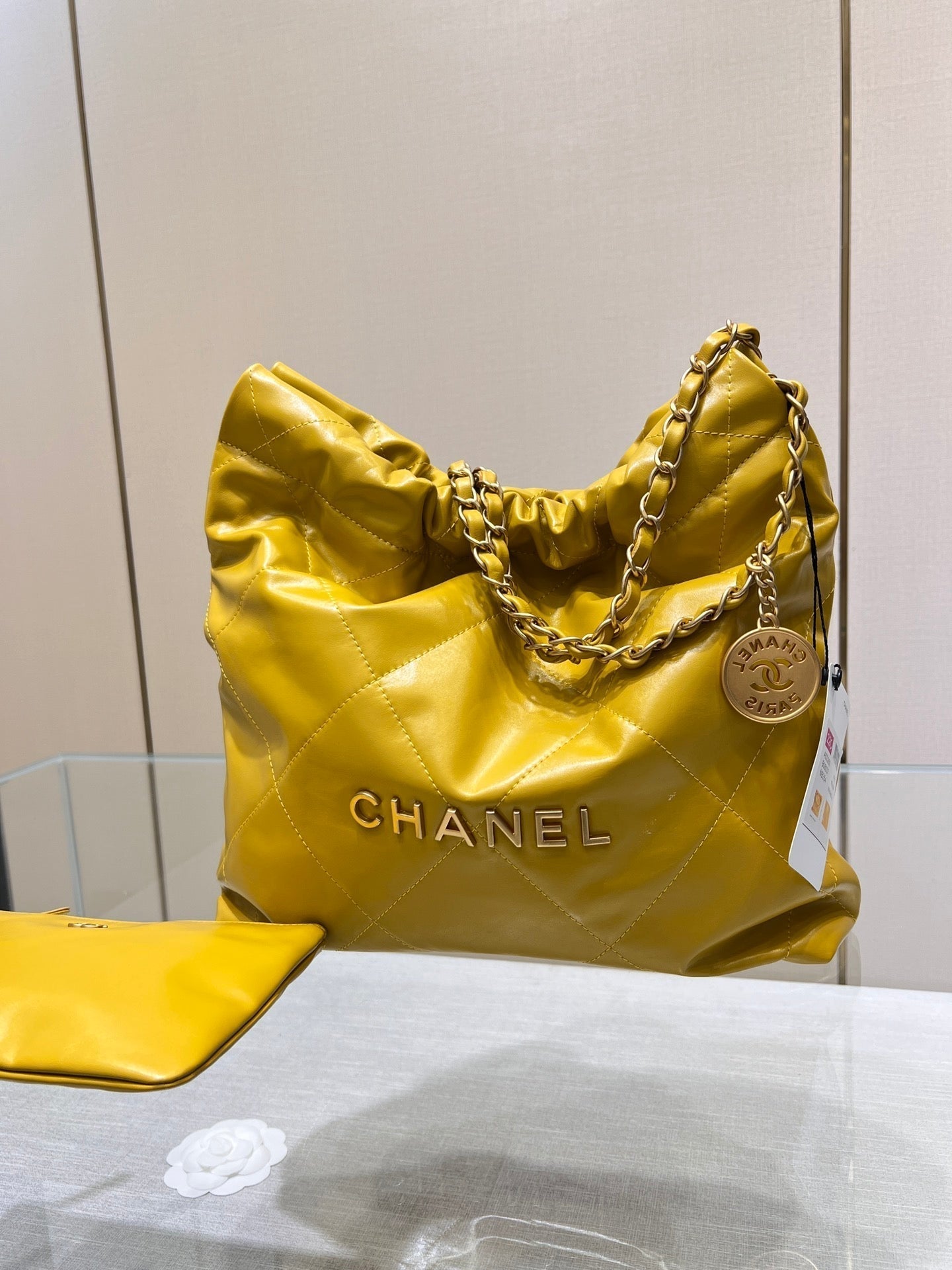 CC HOBO BAG 22 Giallo Agnello Hardware in oro 35CM