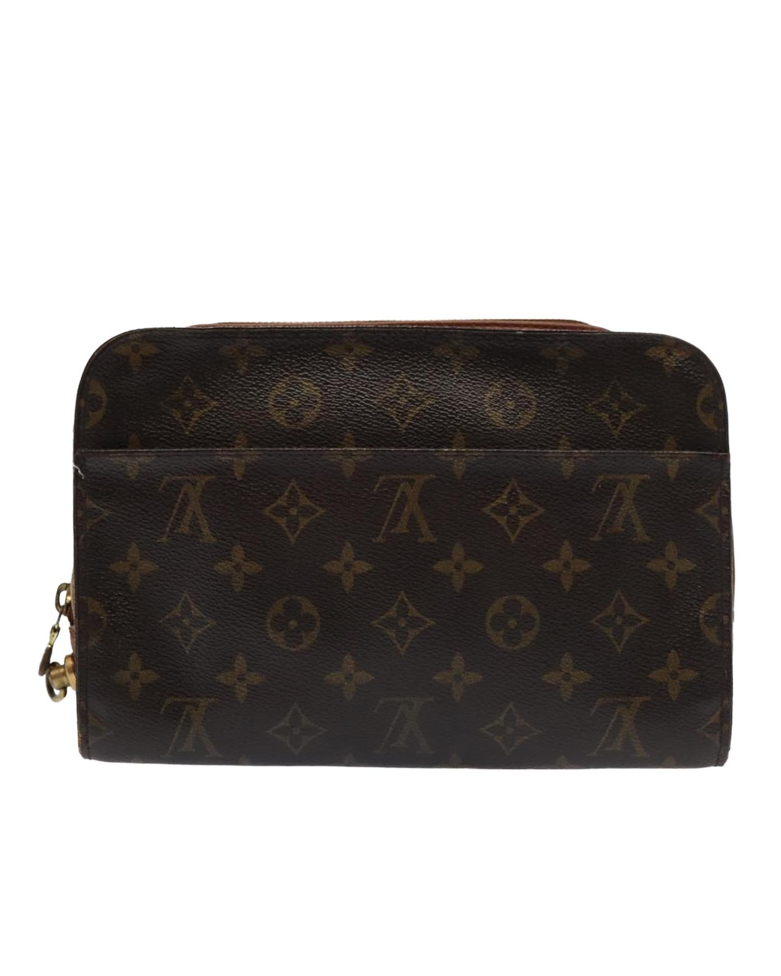 Borsa pochette in tela MONOGRAMMA con odore di conservazione e senza tracolla