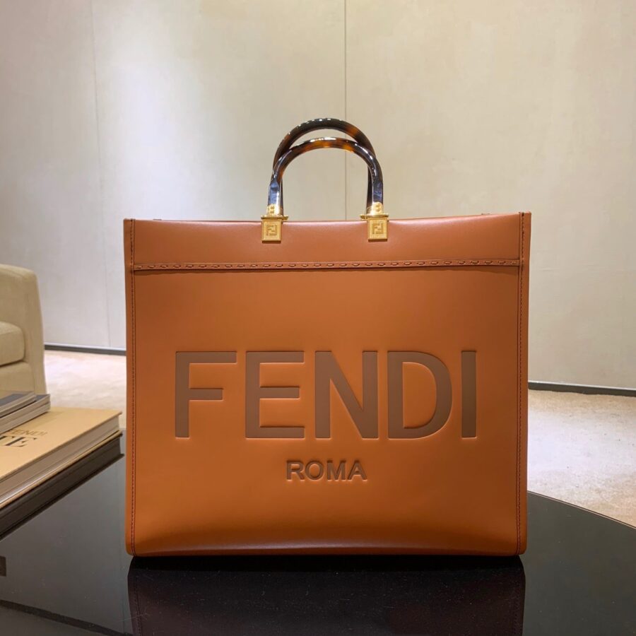 Designer Tote orange bag – front view