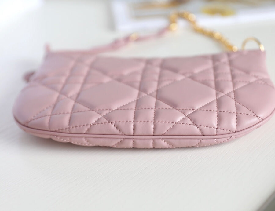 Dior Caro pink bag – front view