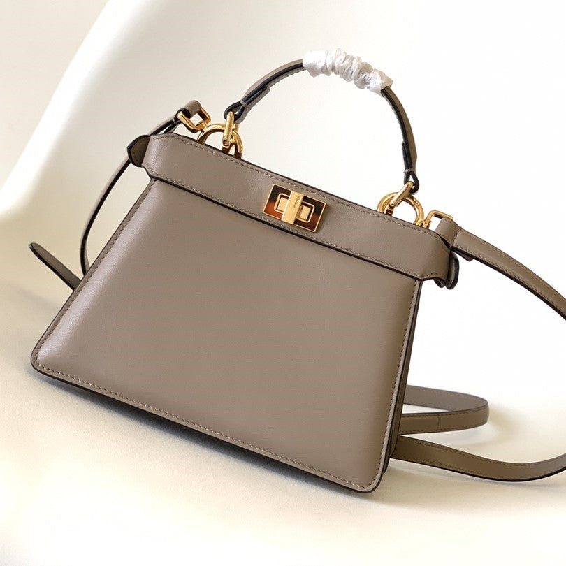 Fendi Peekaboo brown bag – front view