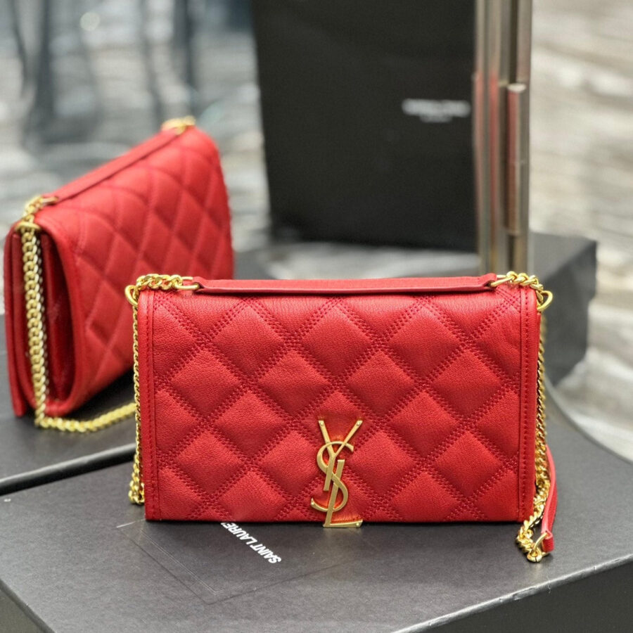 Designer handbag gold – front view