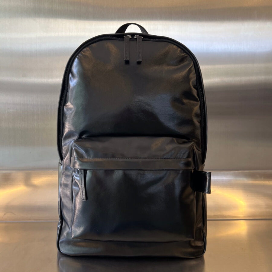 Designer Backpack black bag – front view