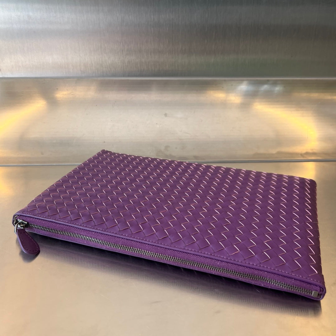 INTRECCIATO 30 IN Viola VIOLET LAMBSKIN