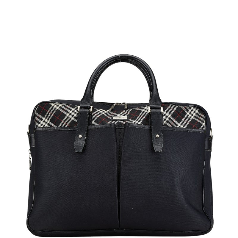 Burberry Nova Check Nylon Leather Business Bag | Studio Nafay