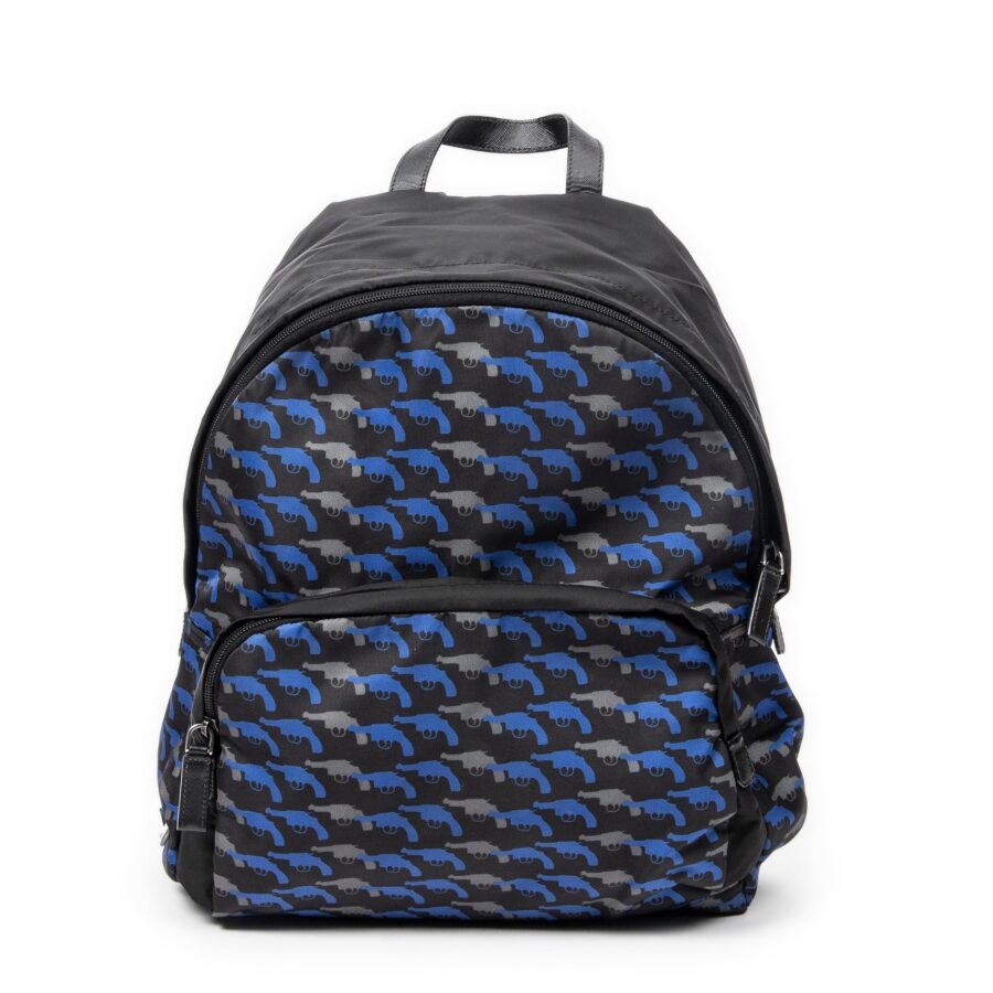 Printed Front Pocket Backpack | Studio Nafay