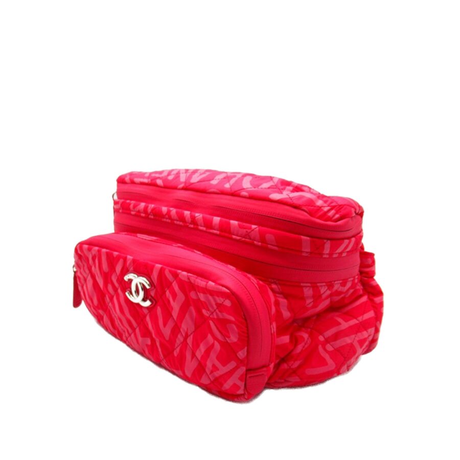 Chanel Backpack pink bag – front view
