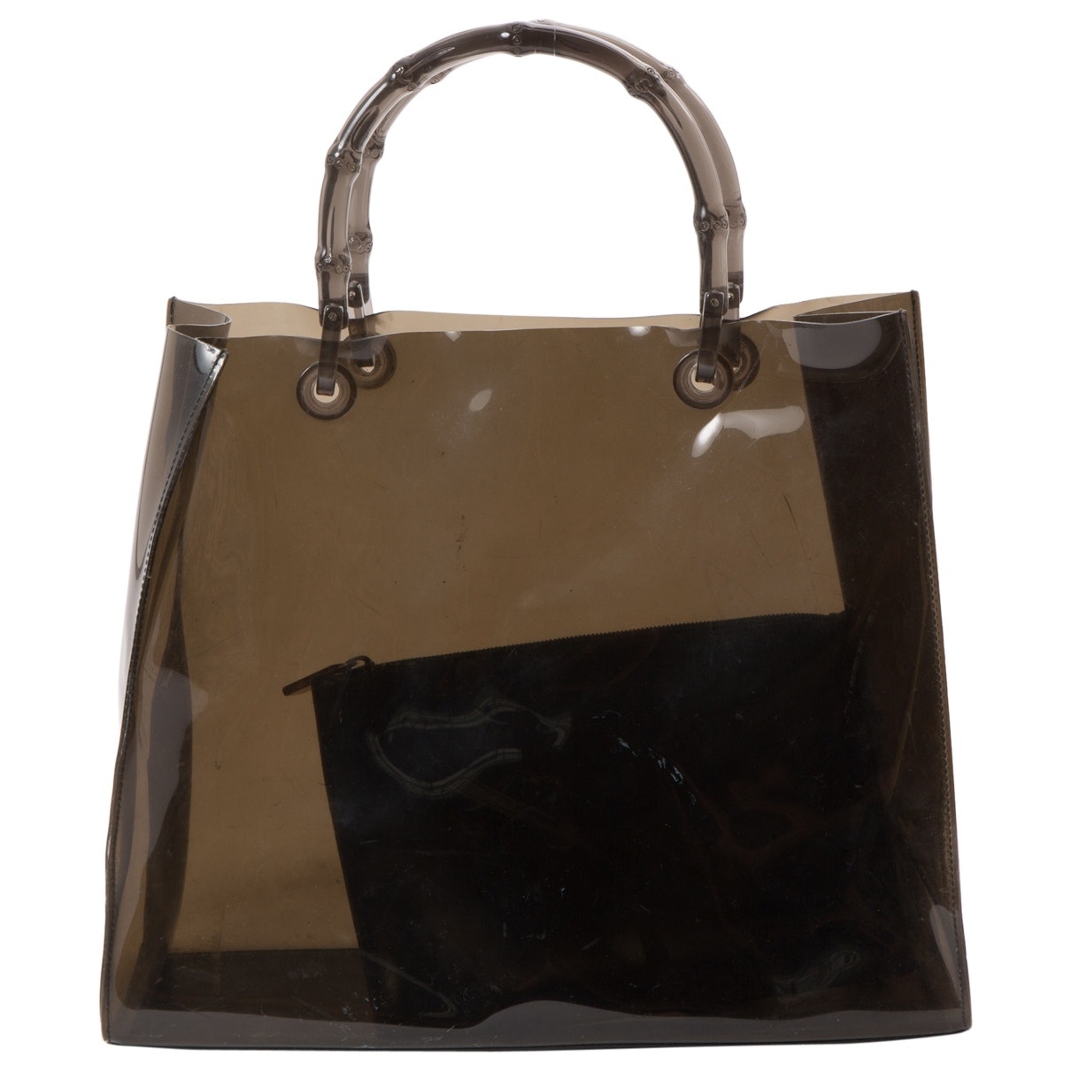 Gucci anthracite plastic handbag | Studio Nafay