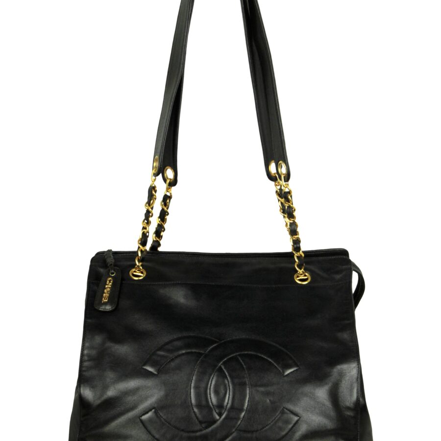 Chanel Tote black bag – front view