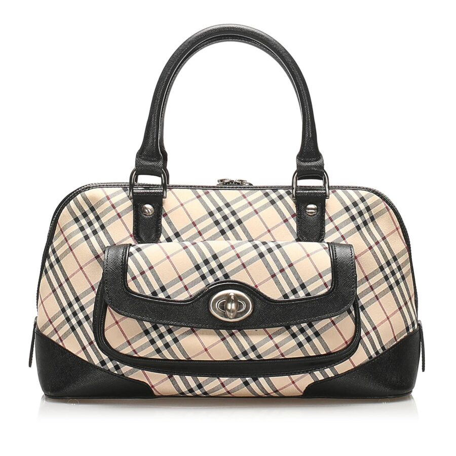 Burberry Nova Check Canvas Handbag | Studio Nafay