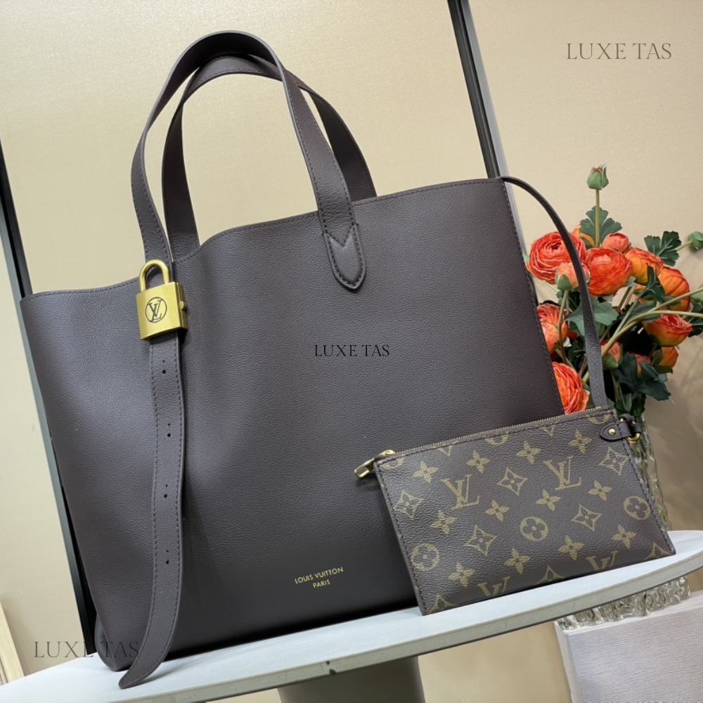 Chocolate Low Key Cabas MM Pelle Shopper for Women