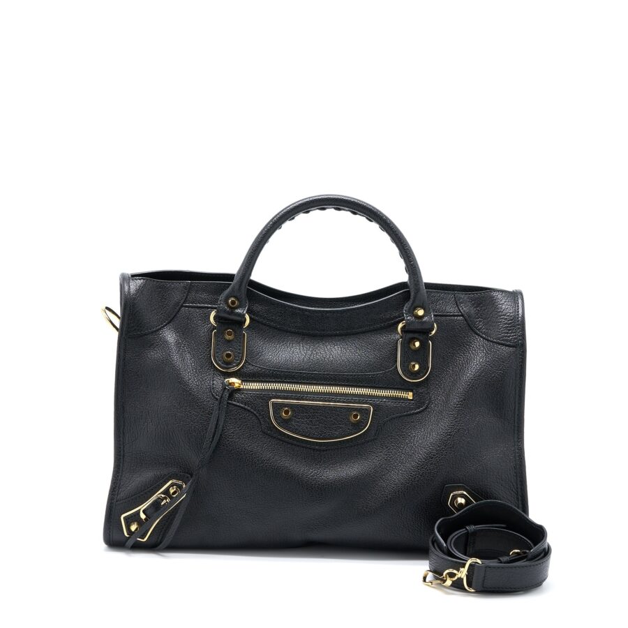 Balenciaga City black bag – front view