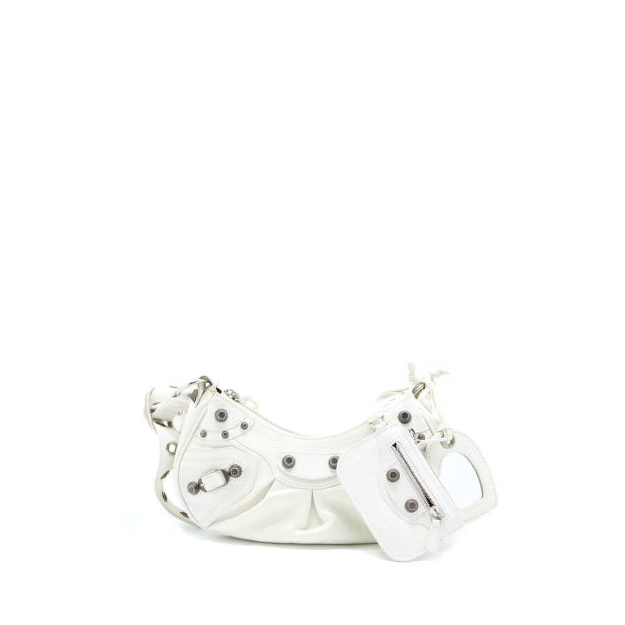 Balenciaga Shoulder Bag white – front view