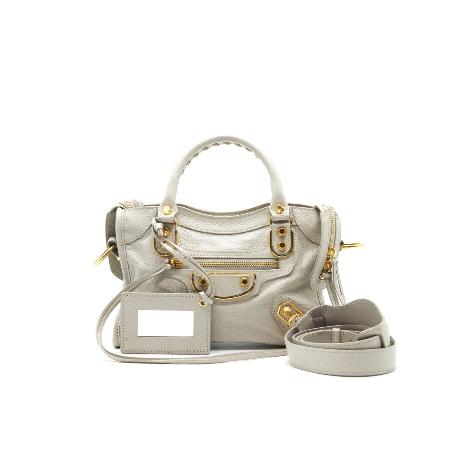 Balenciaga City grey bag – front view