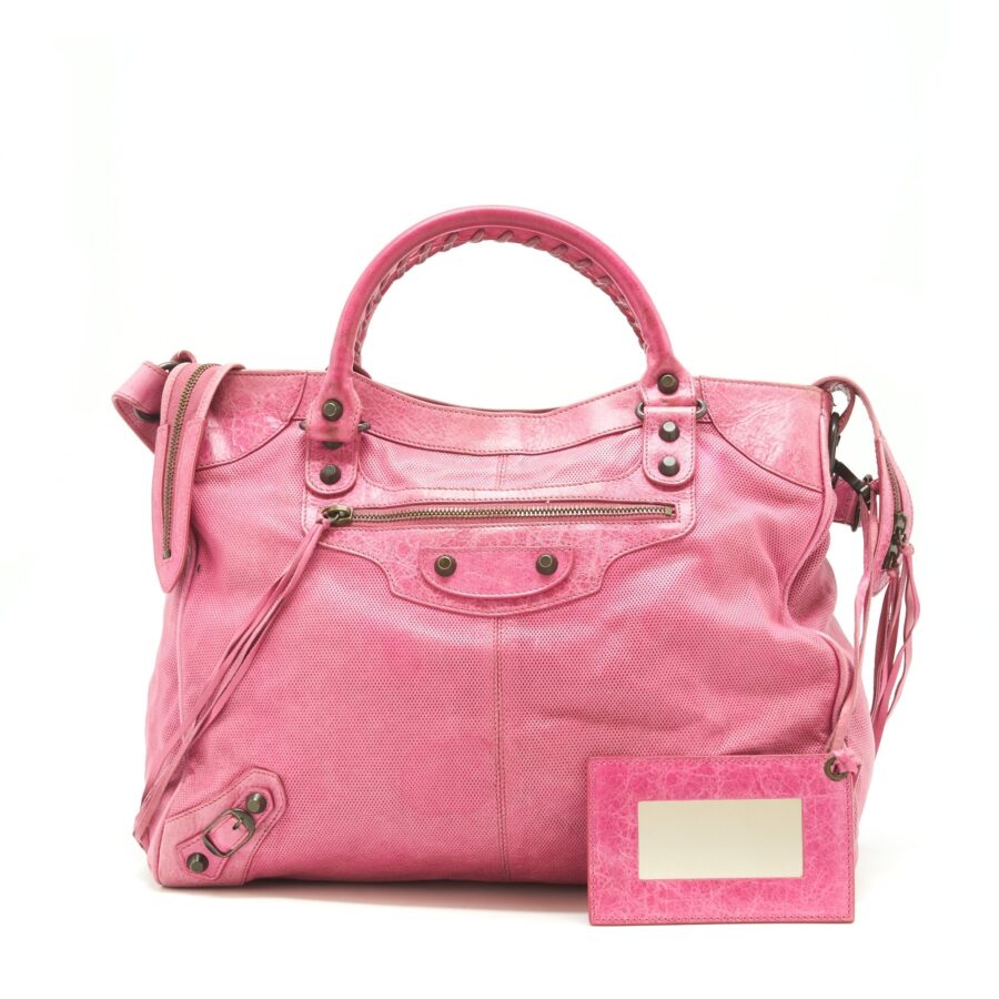 Balenciaga Tote pink bag – front view