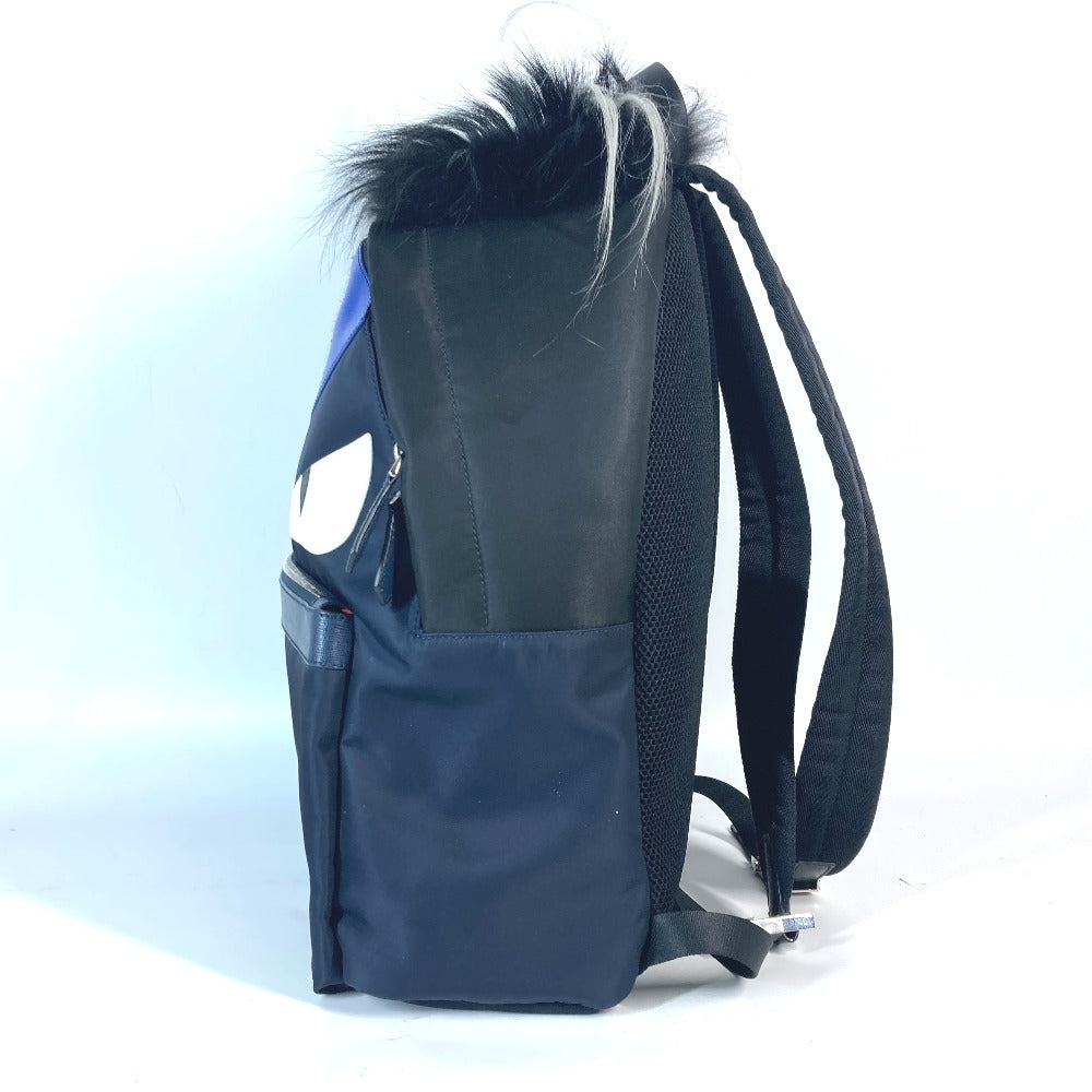 Zaino Fendi Nylon Blu navy Borsa Monster Bugs Unisex(unisex)