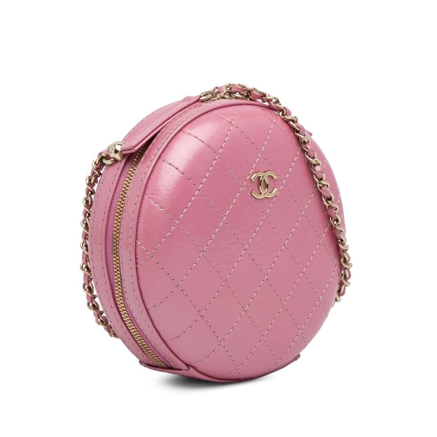 Chanel Crossbody pink bag – front view