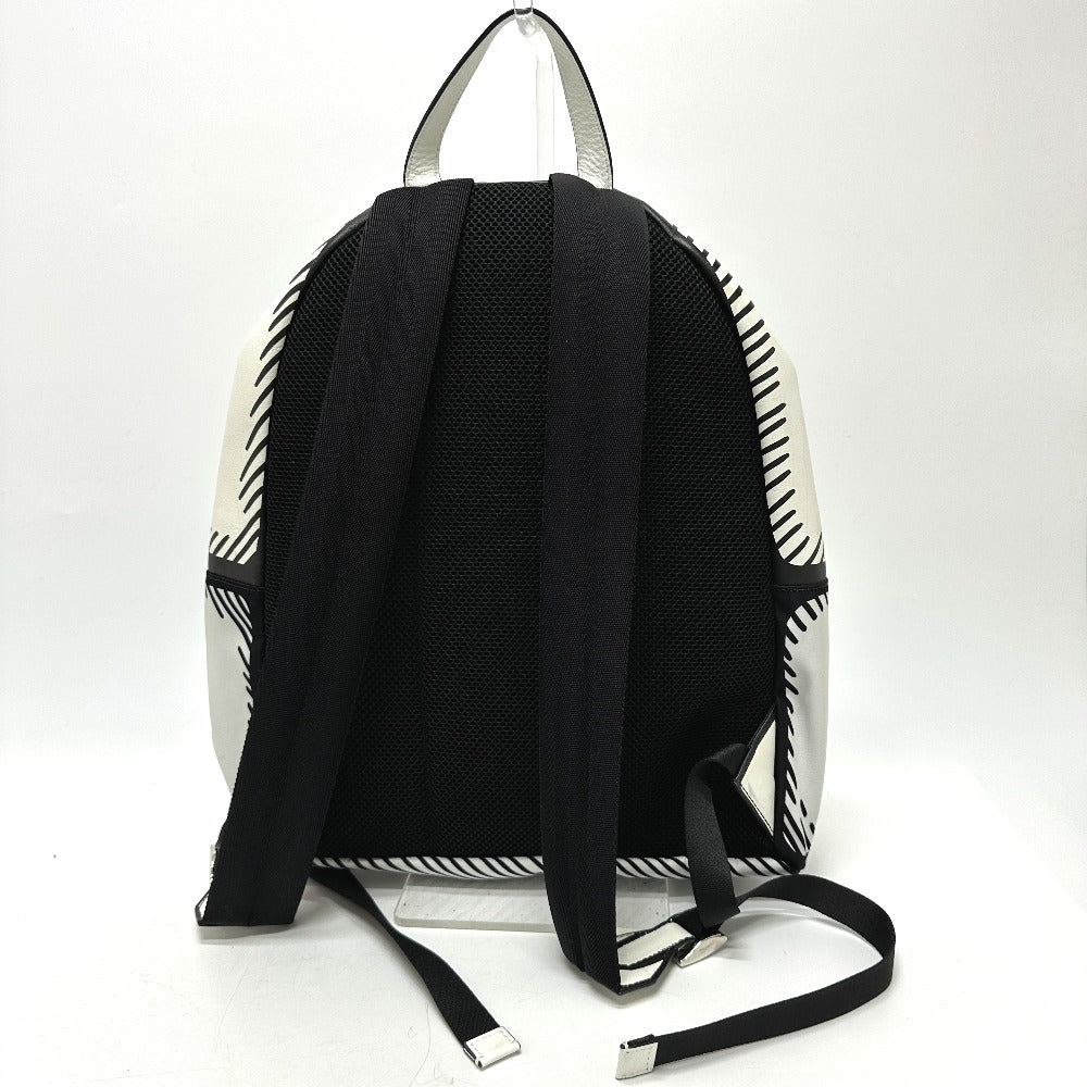 Zaino Fendi Tela / Pelle Bianco Joshua Vides California Sky B...