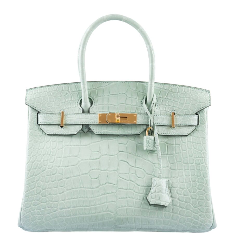 Hermes handbag gold – front view