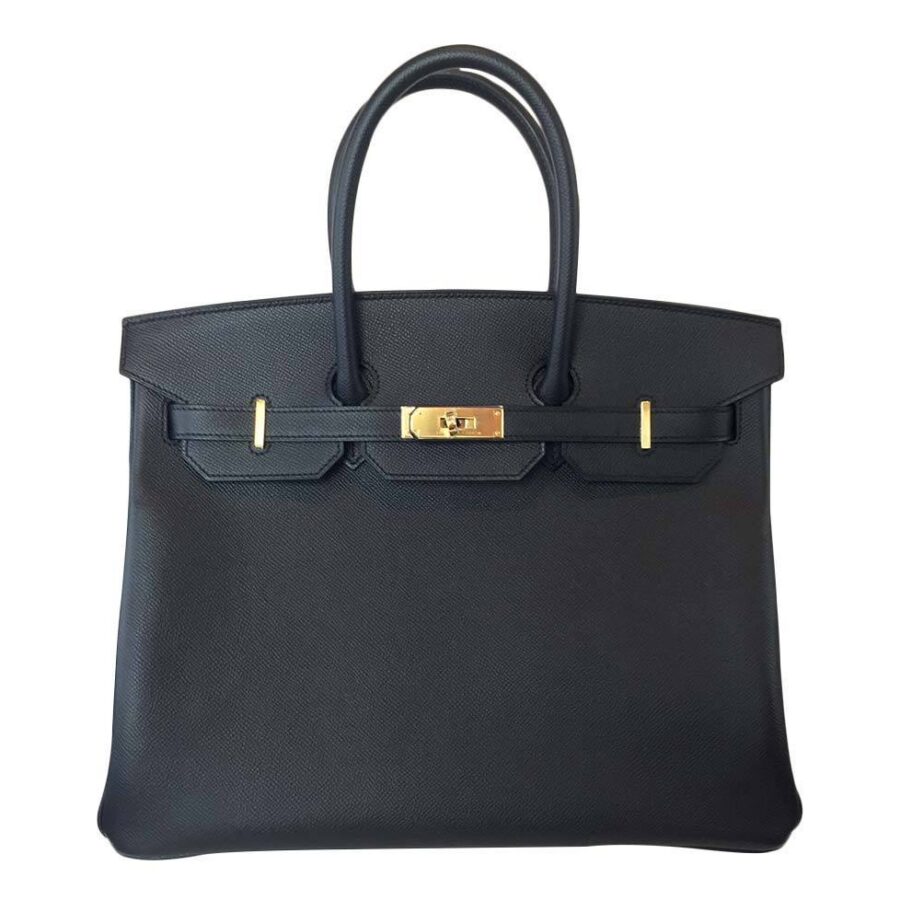 Hermes handbag black – front view