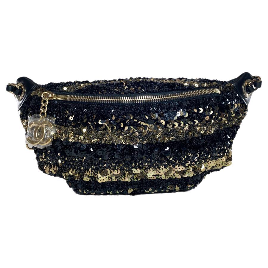 Chanel Waist Bag gold – front view