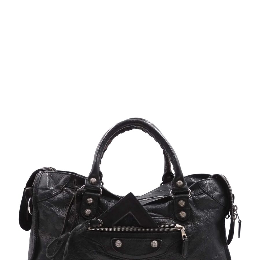 Balenciaga City black bag – front view