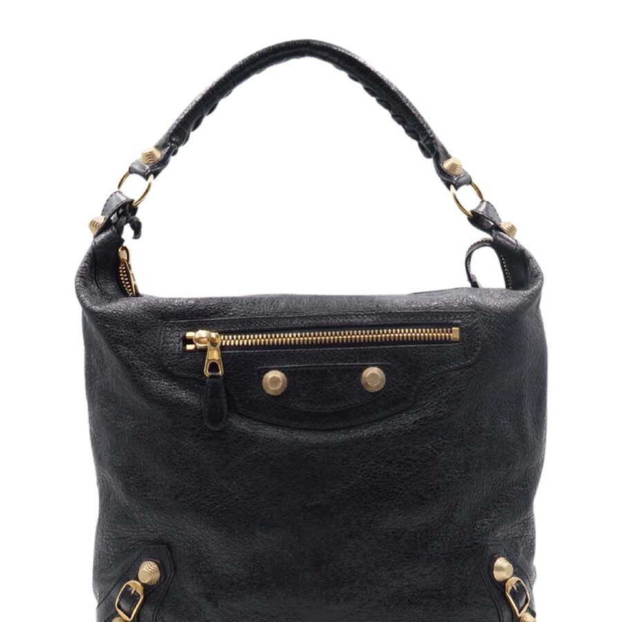 Designer Hobo black bag – front view