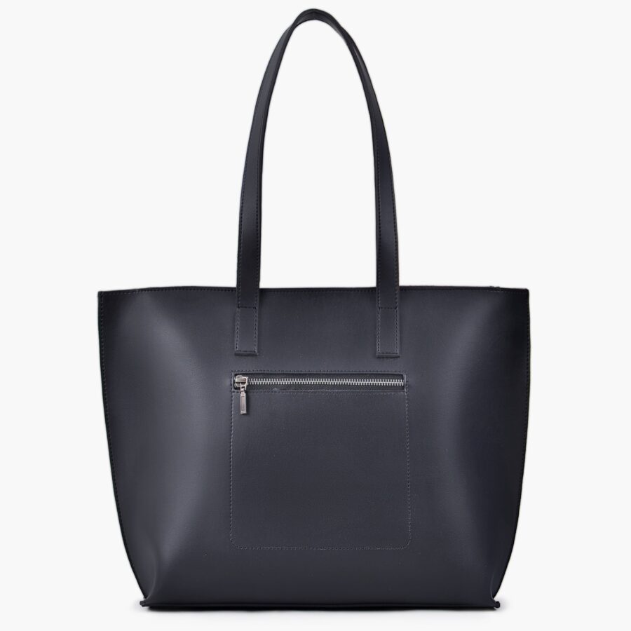 Black long handle Tote Bags | Studio Nafay