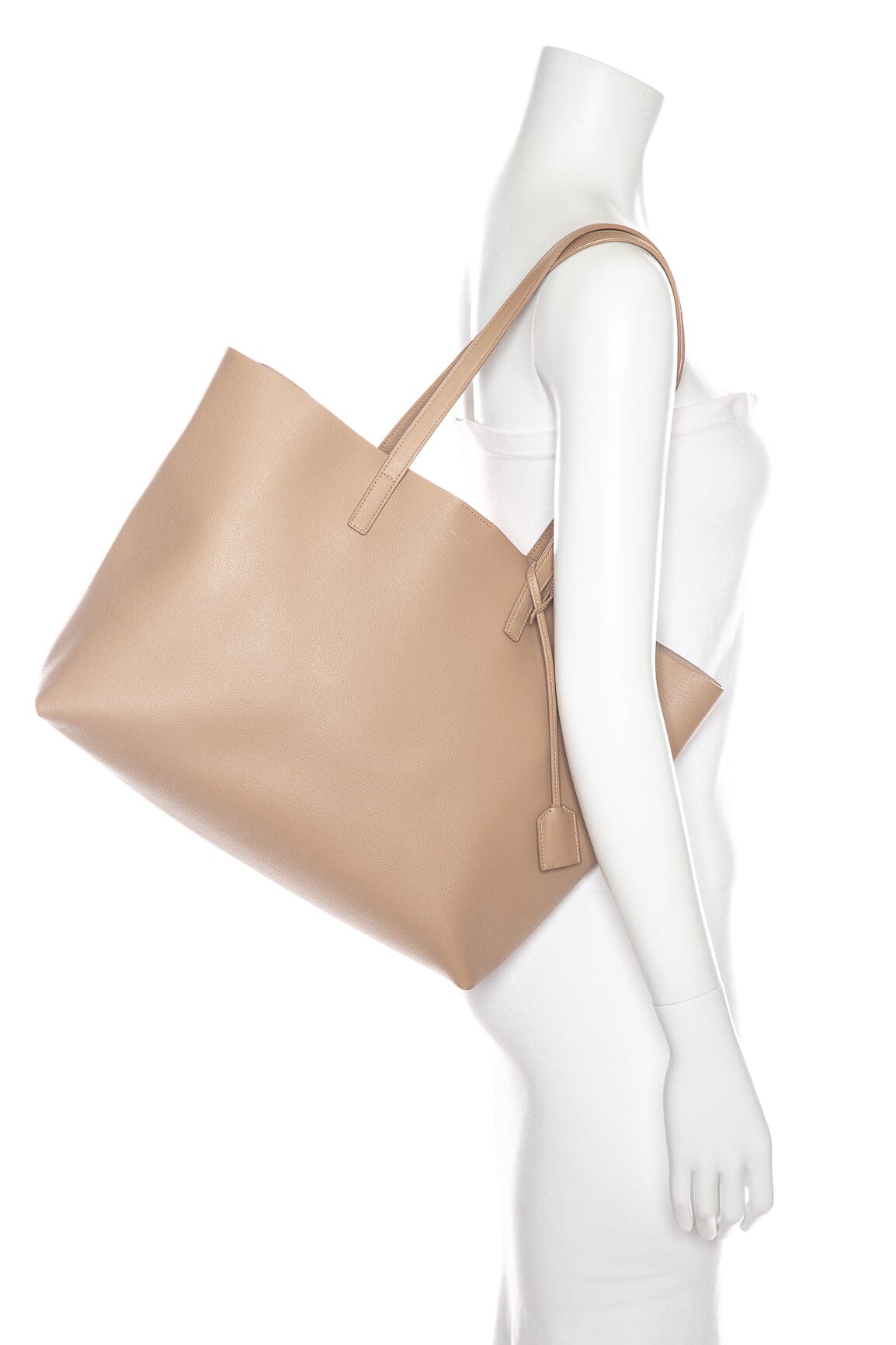 Saint Laurent Tan East West Shopper Shopping bag