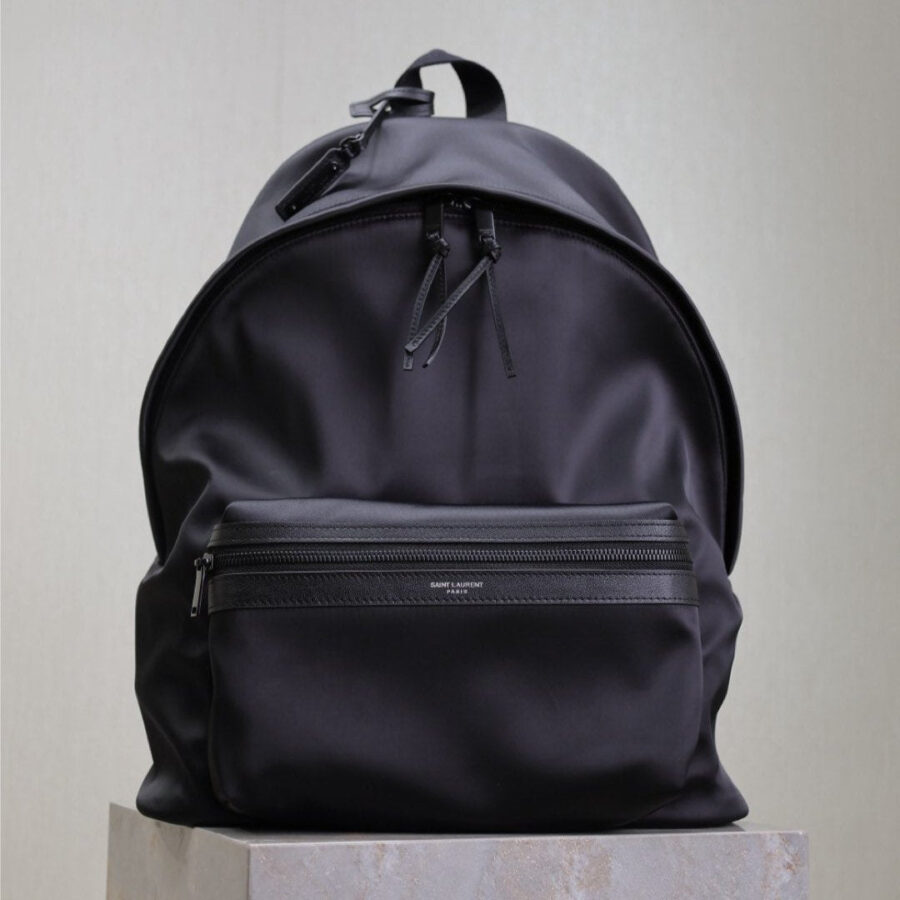 CITY BACKPACK 38 IN BLACK SILK | Studio Nafay
