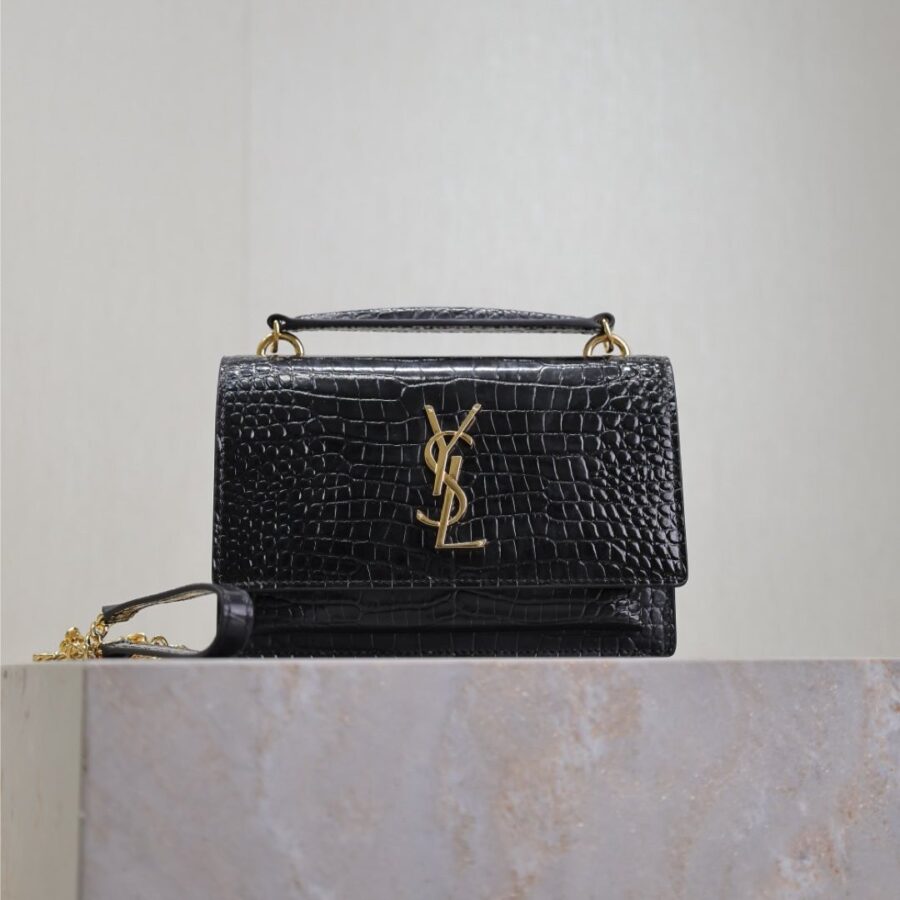Saint Laurent Sunset black bag – front view